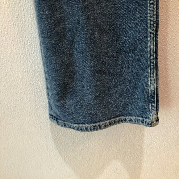 New Asos Design Mens Size 34 x 34 Blue Pockets Boot Cut Denim Jeans - Picture 5 of 10